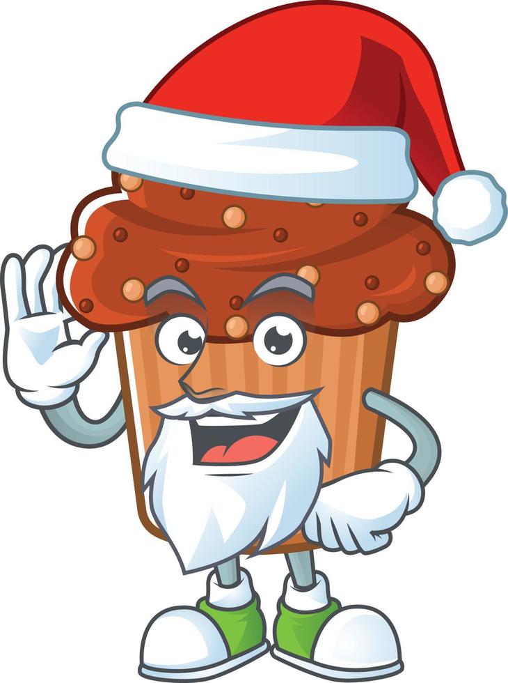 Chocolate cupcake Cartoon character vector