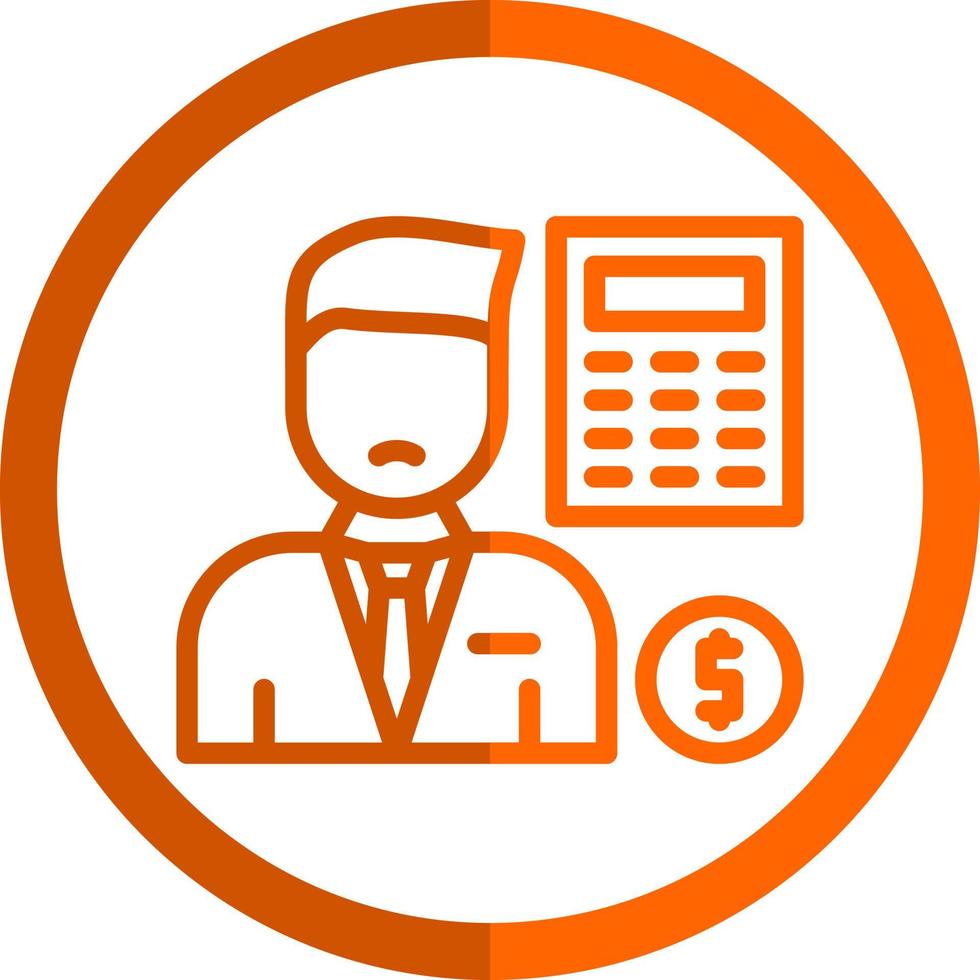 Accountant Vector Icon Design