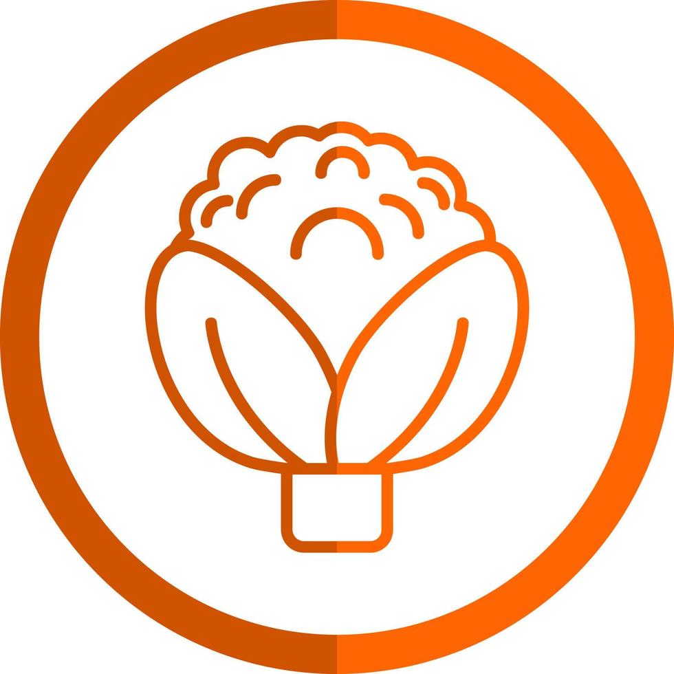 Cauliflower Vector Icon Design