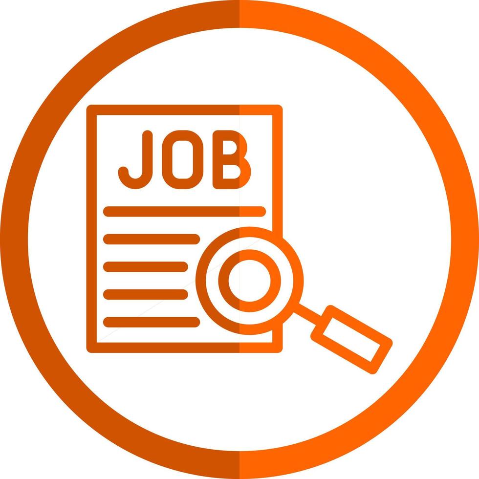 Job Searching Vector Icon Design