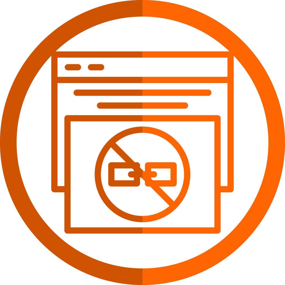 No Follow Vector Icon Design