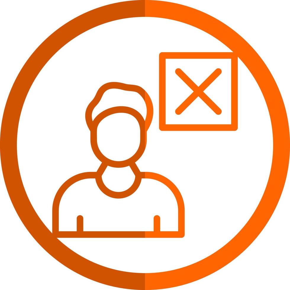 Delete User Vector Icon Design