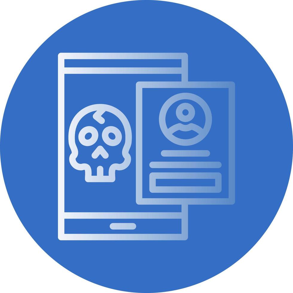 diseño de icono de vector de cuenta hackeada