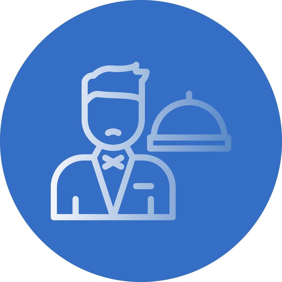 Waiter Vector Icon Design