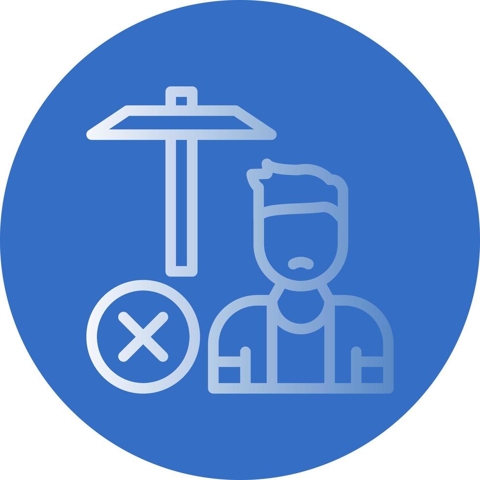 No Child Labour Vector Icon Design