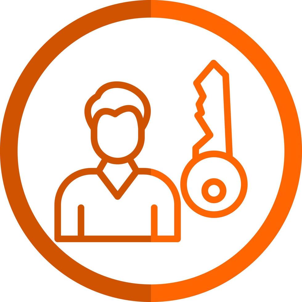 Key Person Vector Icon Design