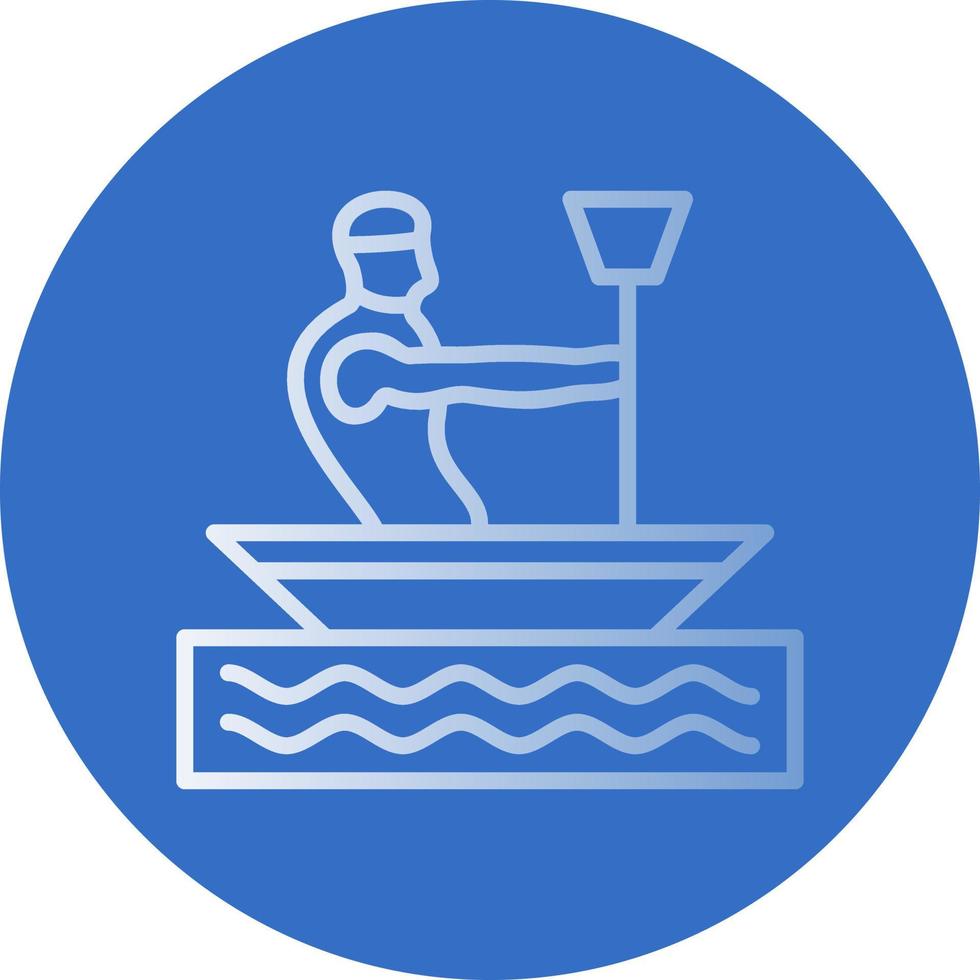 Canoeing Vector Icon Design
