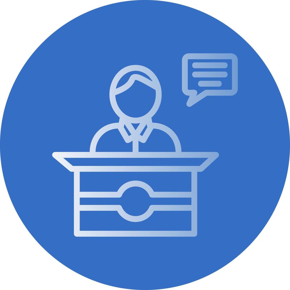 Spokesperson Vector Icon Design