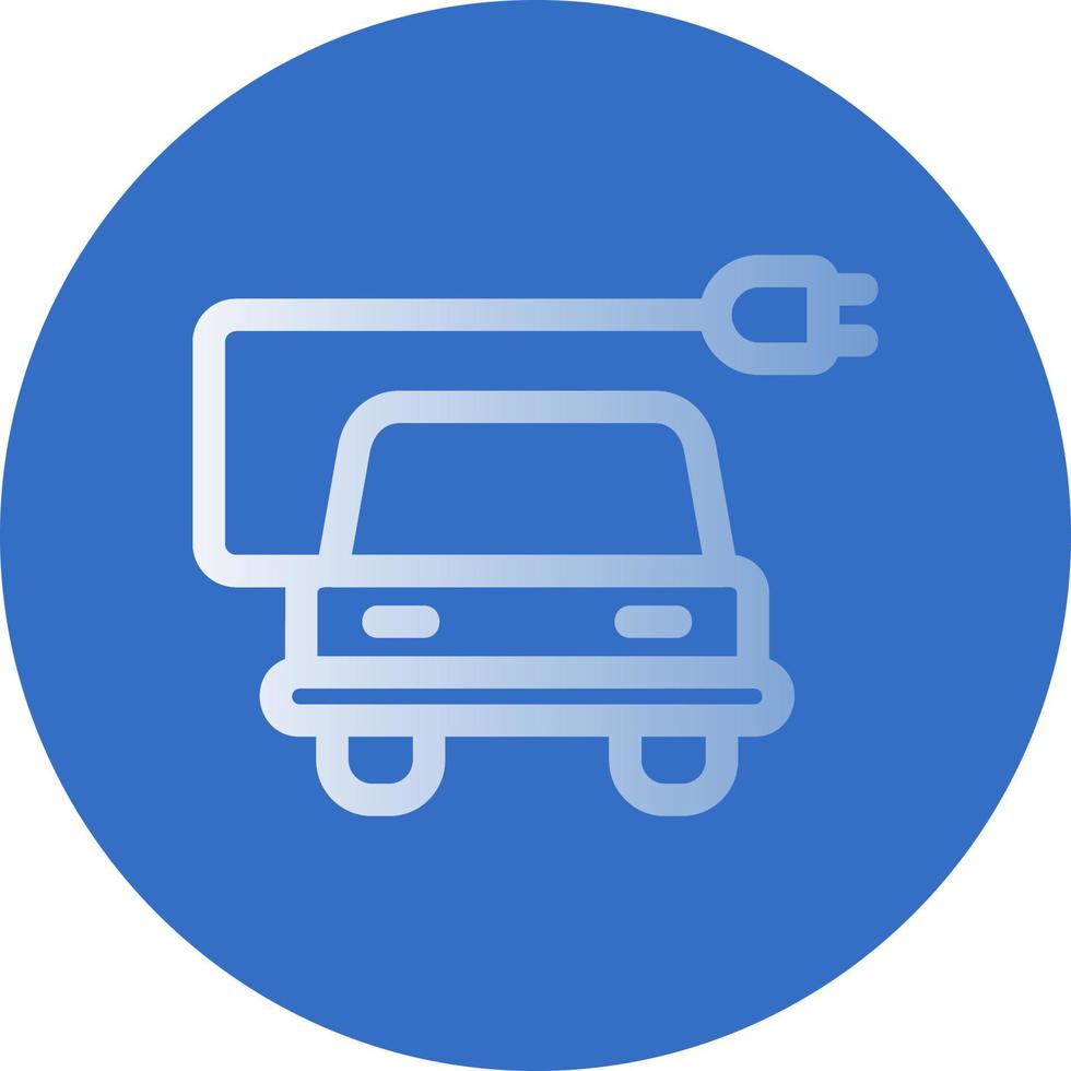 Electric Car Vector Icon Design