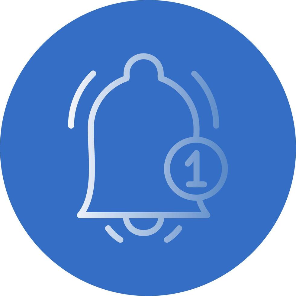 diseño de icono de vector de campana de notificación