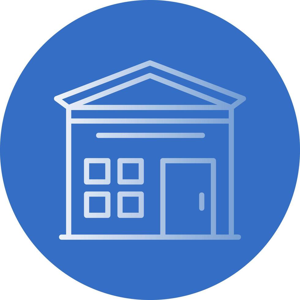 Garden Shed Vector Icon Design