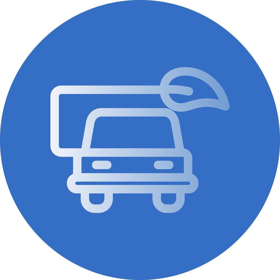 Eco Car Vector Icon Design