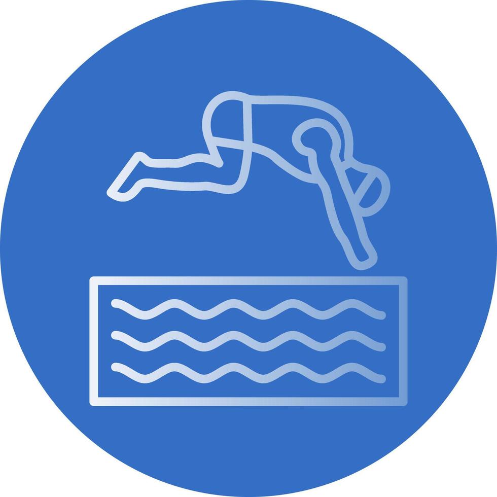 Freediving Vector Icon Design
