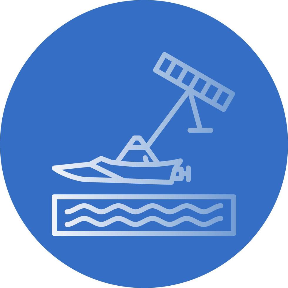 Kiteboarding Vector Icon Design