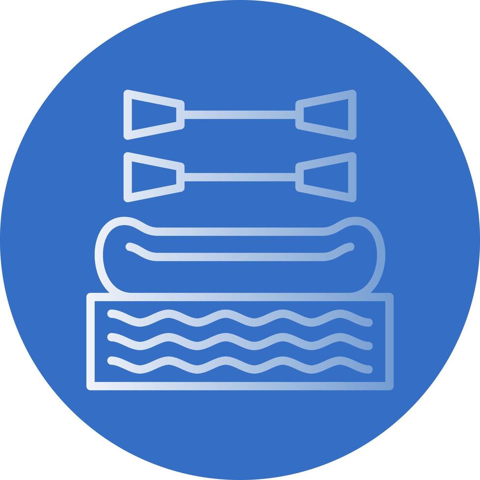 Rafting Vector Icon Design