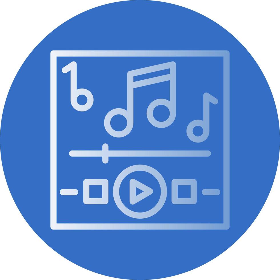 Music Playing Vector Icon Design