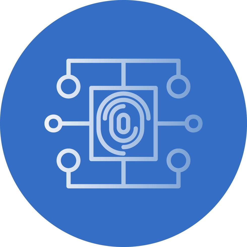 Biometric Data Vector Icon Design