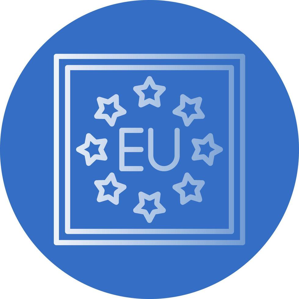 diseño de icono de vector de la UE