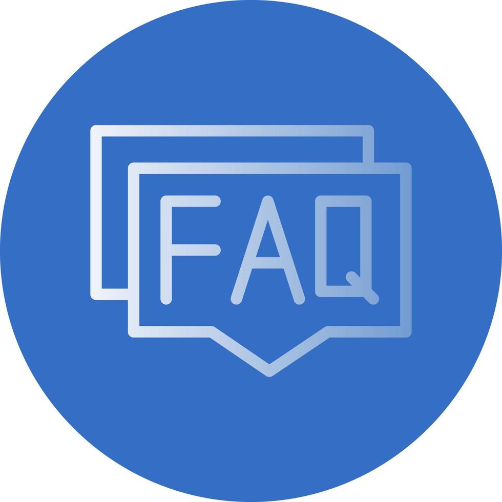 Faq Vector Icon Design