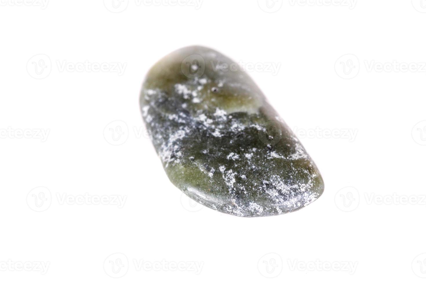 Macro mineral stone jasper on a white background photo