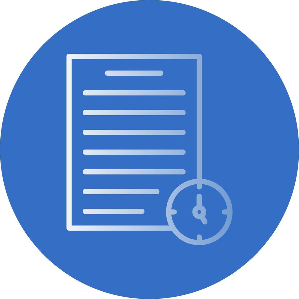 Project Deadline Vector Icon Design