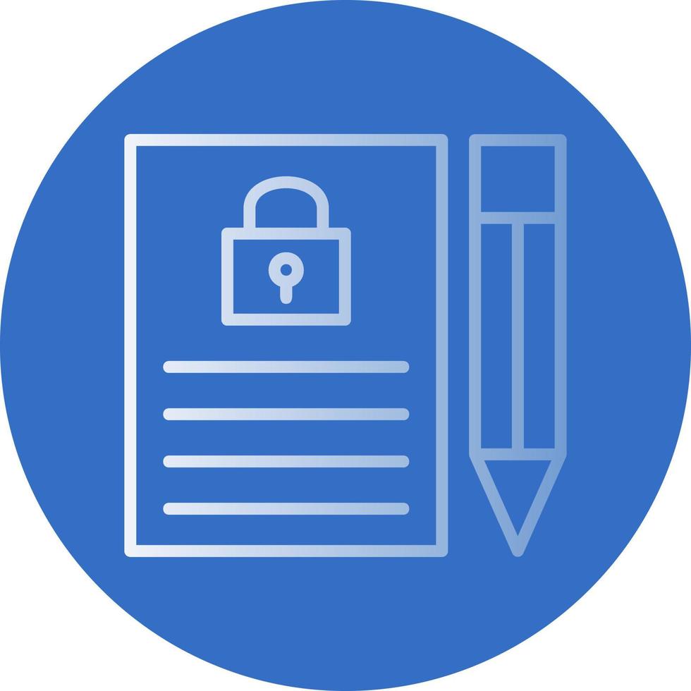 Confidential Project Vector Icon Design