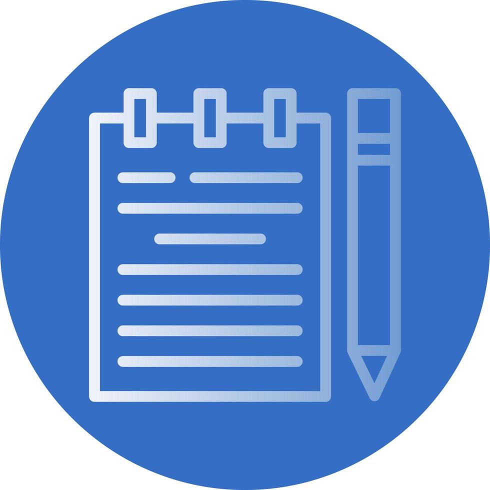 Handwritten Notes Vector Icon Design