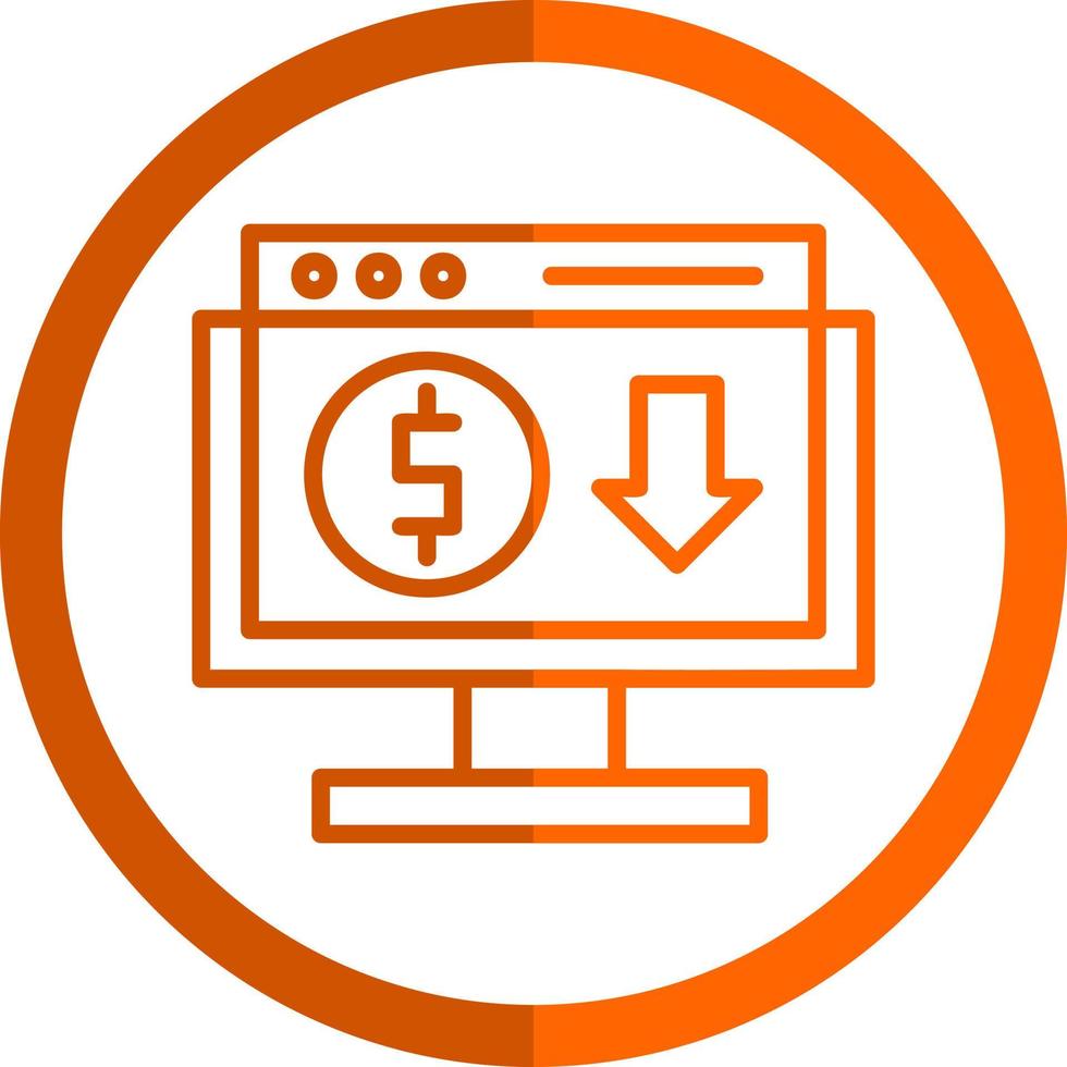 Online Income Vector Icon Design
