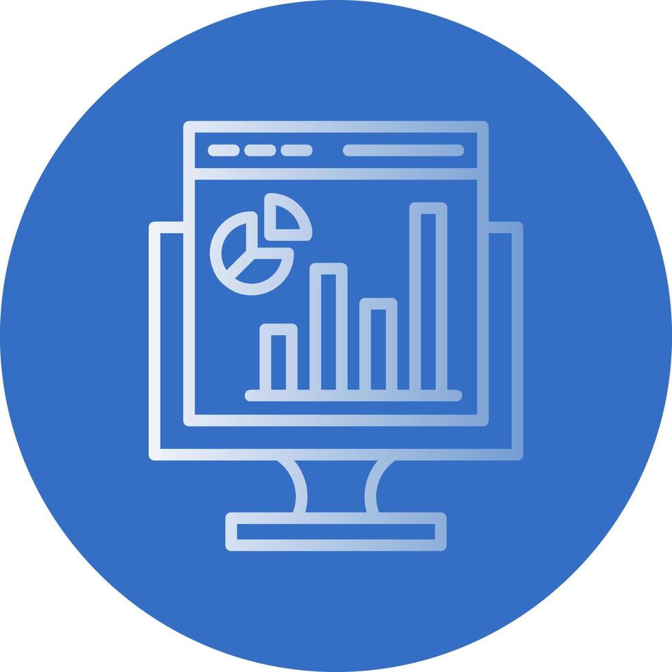 Web Analytics Vector Icon Design