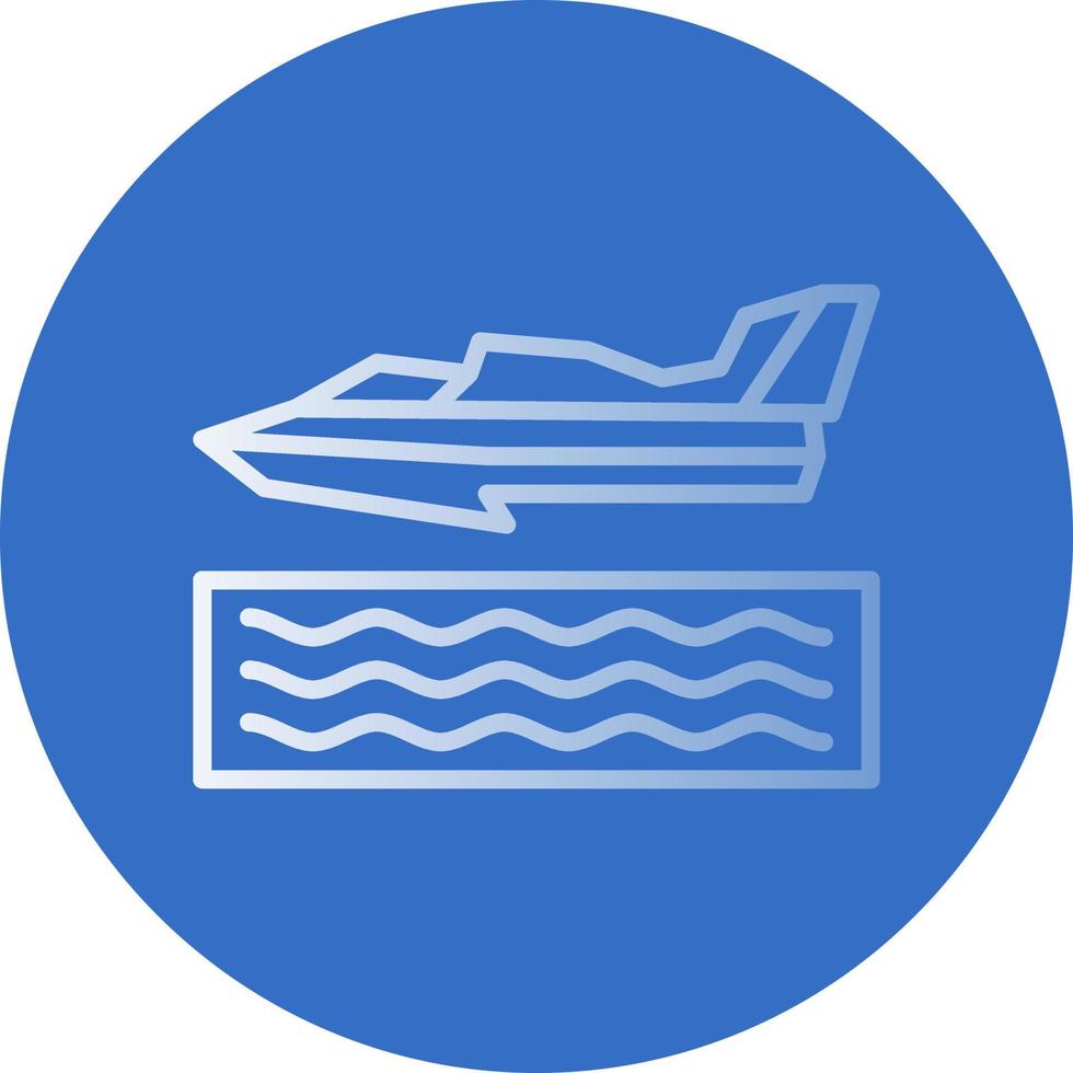 Hydroplane Racing Vector Icon Design