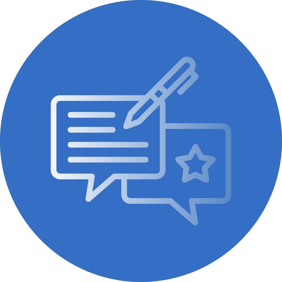 Feedback Vector Icon Design