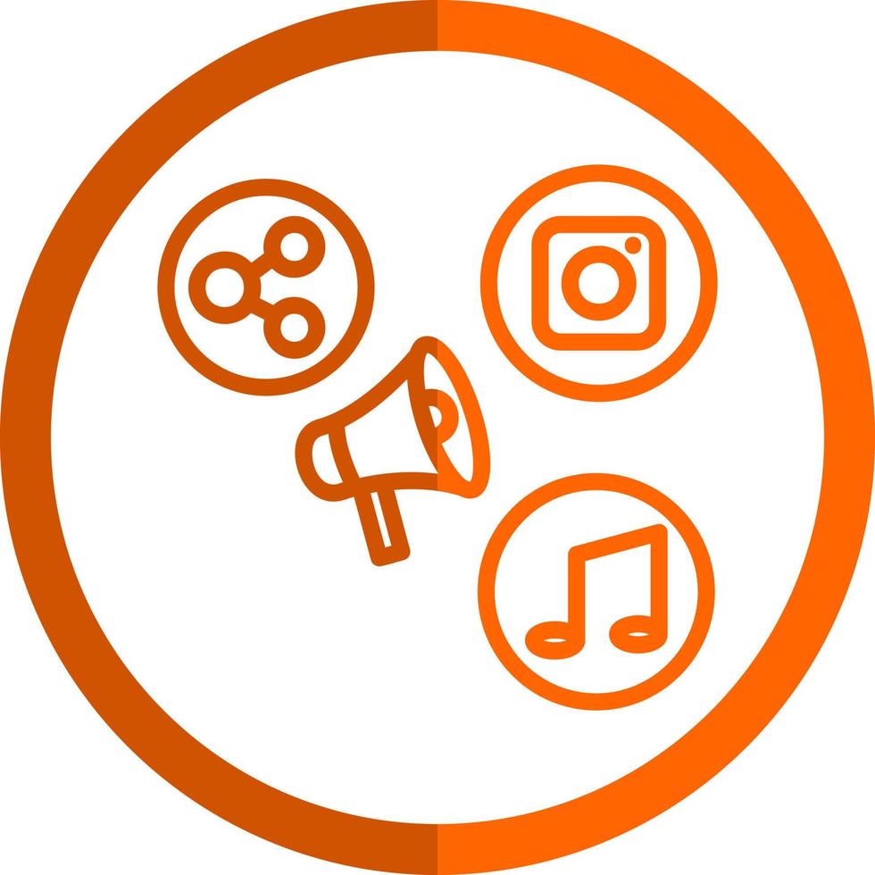 Social Media Marketer Vector Icon Design