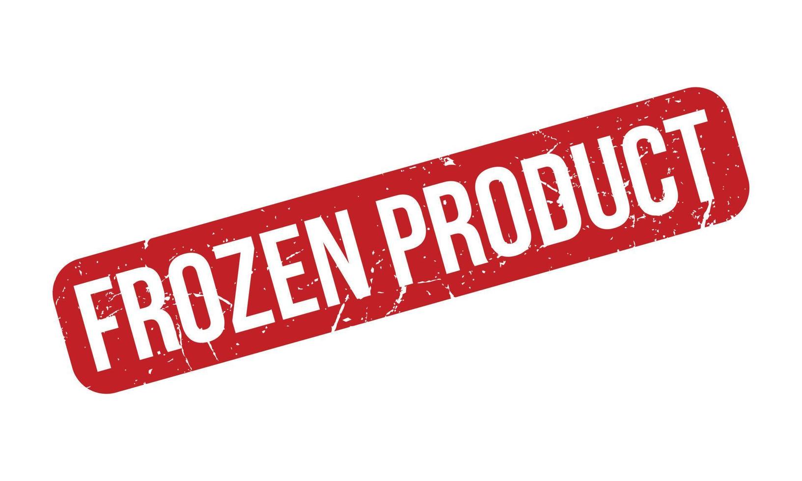 Frozen Product Rubber Stamp. Red Frozen Product Rubber Grunge Stamp Seal Vector Illustration - Vector