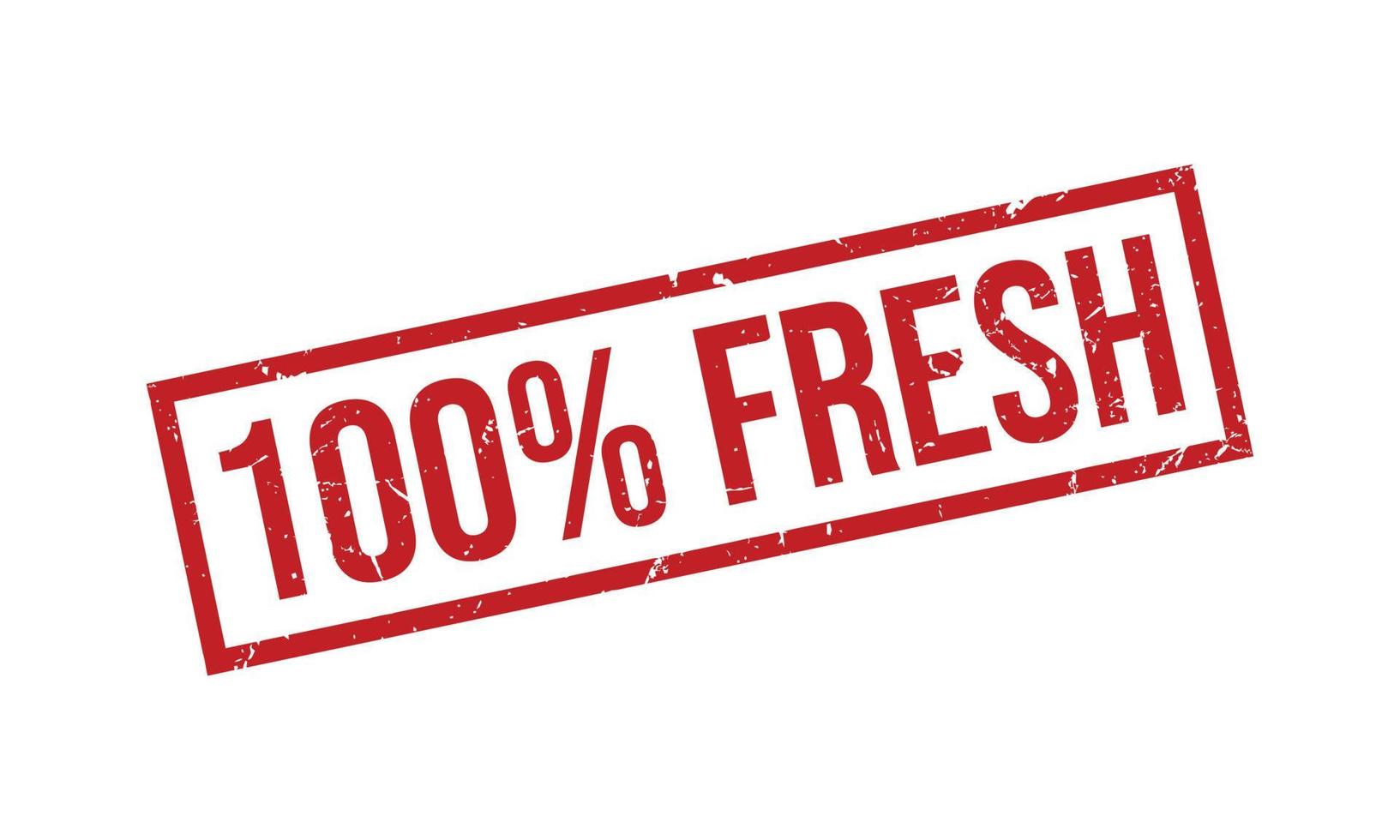 100 Percent Fresh Rubber Stamp vector