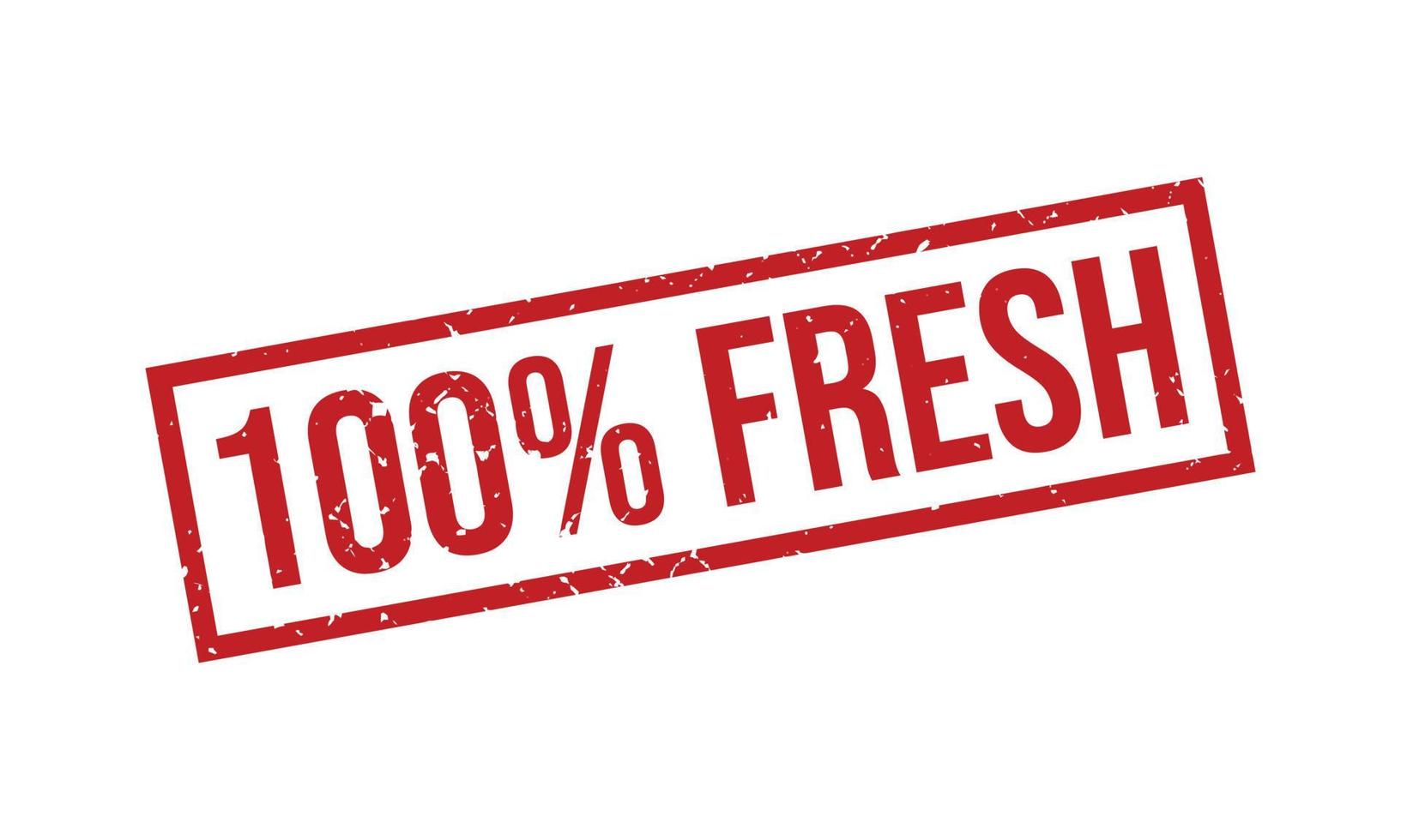 100 Percent Fresh Rubber Stamp vector