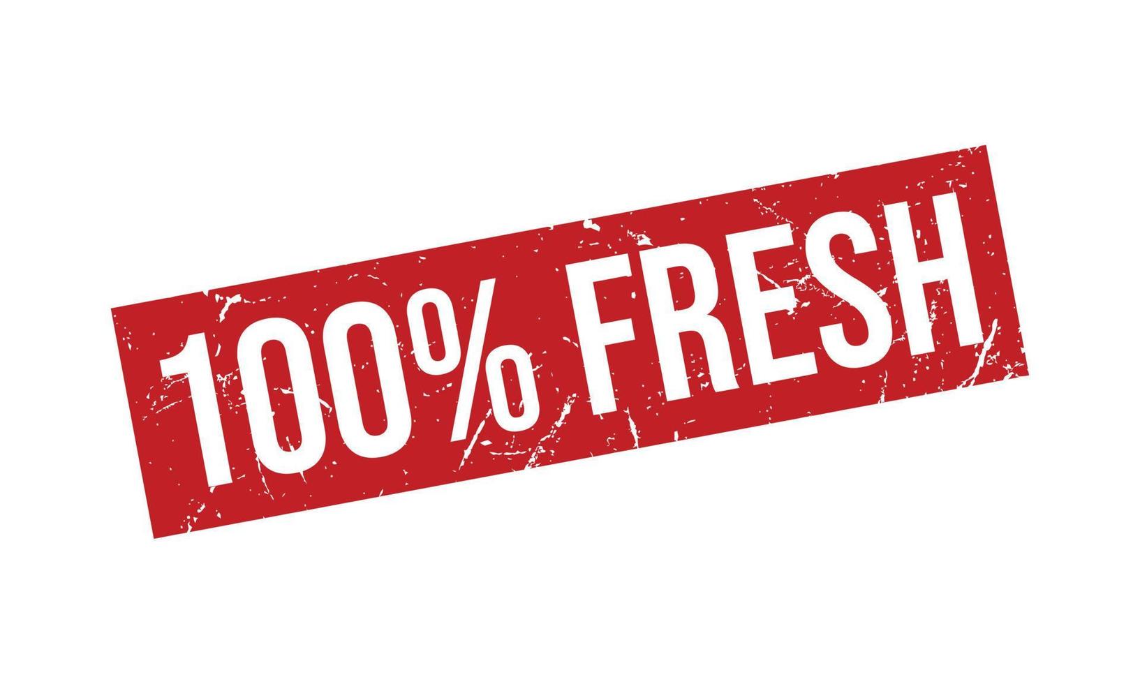 100 Percent Fresh Rubber Stamp vector