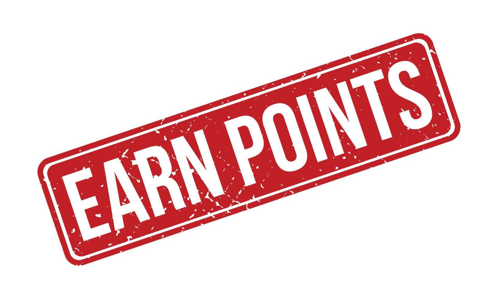 Earn Points Rubber Stamp. Red Best Service Rubber Grunge Stamp Seal Vector Illustration