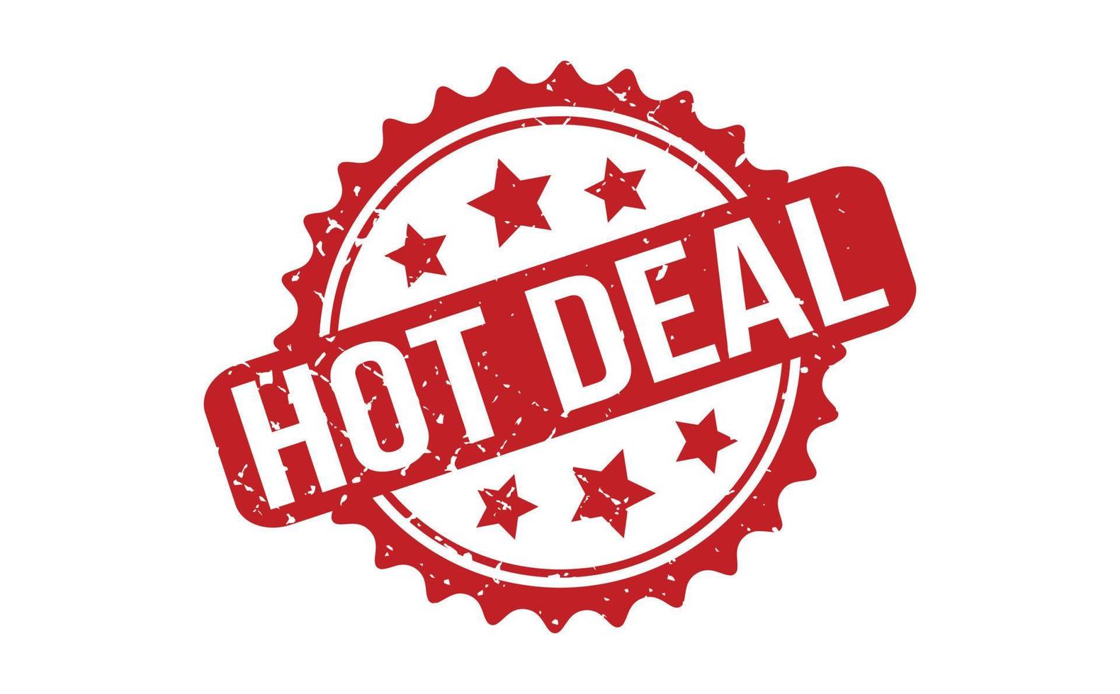 Hot Deal Rubber Stamp. Red Hot Deal Rubber Grunge Stamp Seal Vector Illustration - Vector