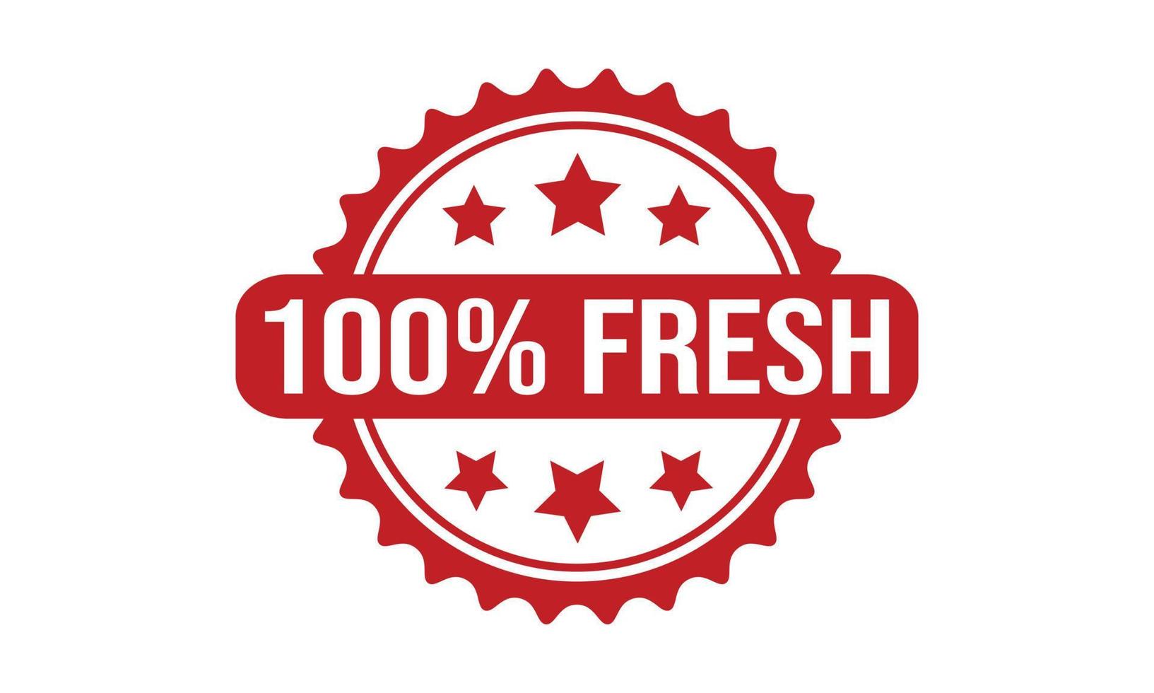 100 Percent Fresh Rubber Stamp vector