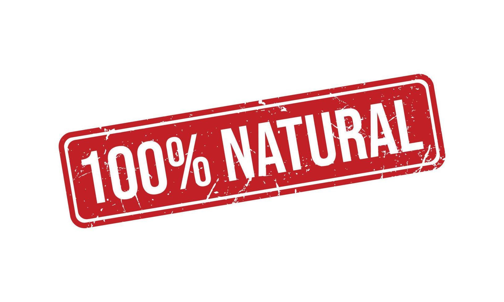 100 Percent Natural Rubber Stamp vector