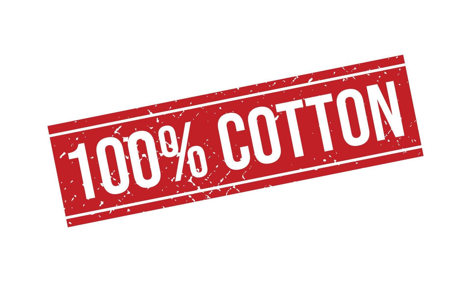 100 Percent Cotton Rubber Stamp 20860164 Vector Art at Vecteezy