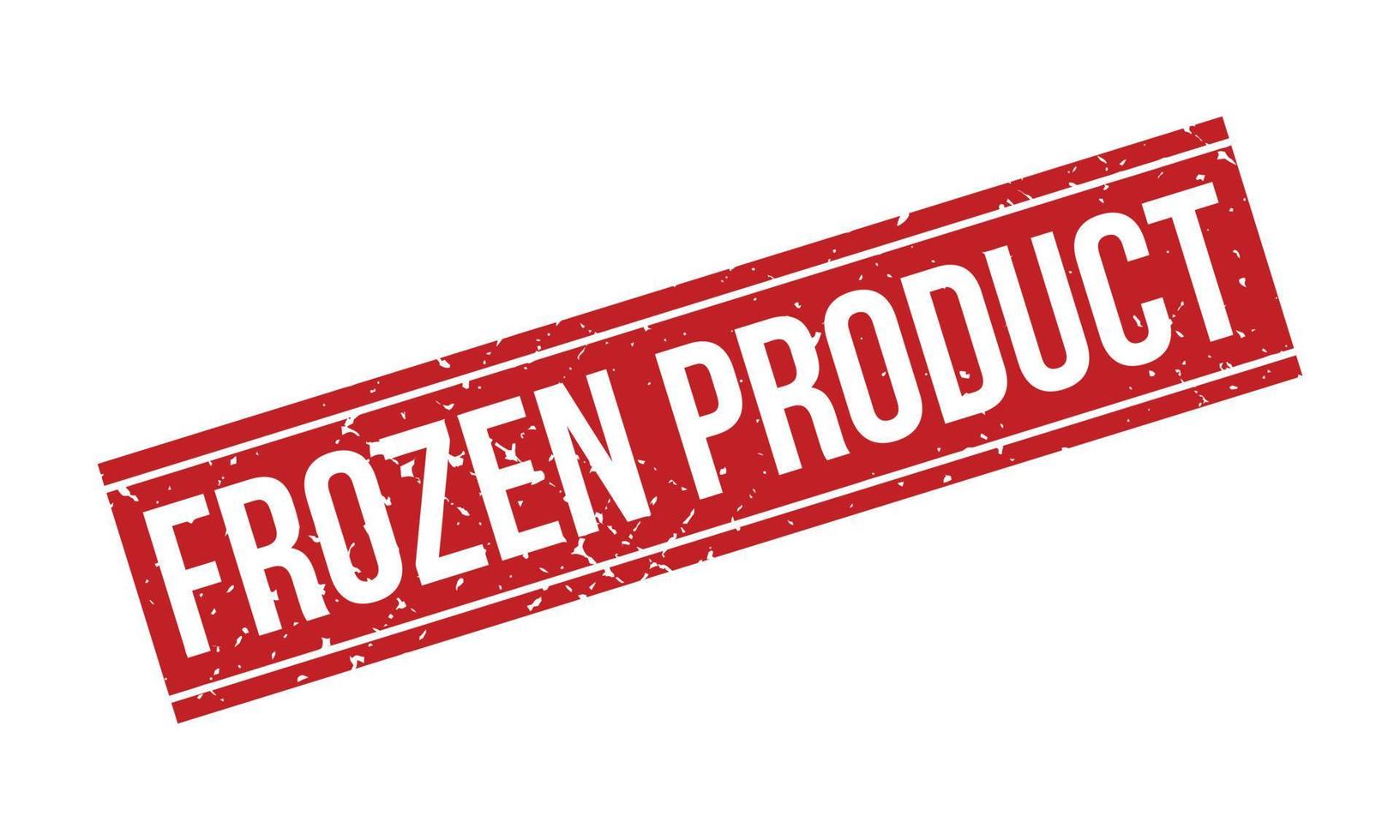 Frozen Product Rubber Stamp. Red Frozen Product Rubber Grunge Stamp Seal Vector Illustration - Vector