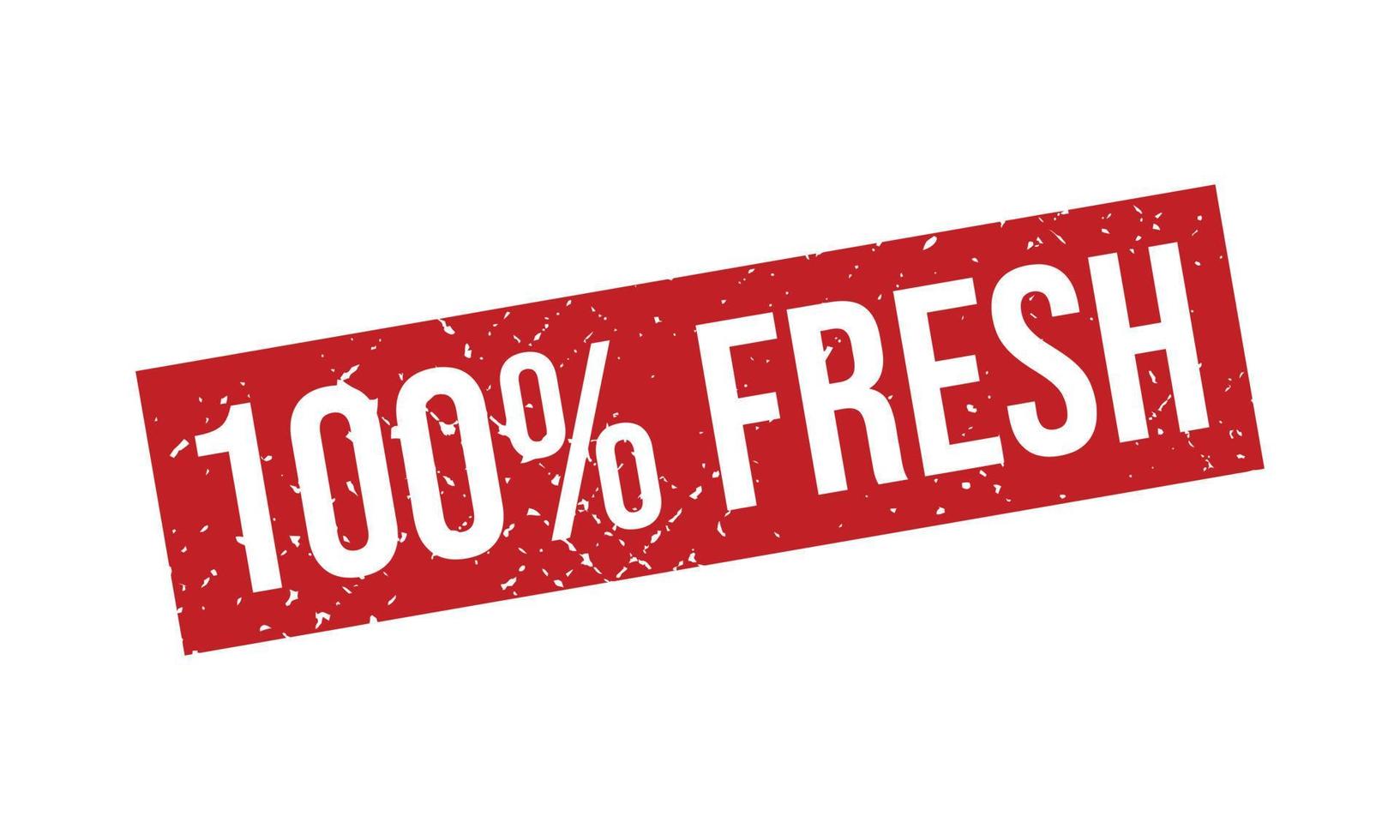 100 Percent Fresh Rubber Stamp vector