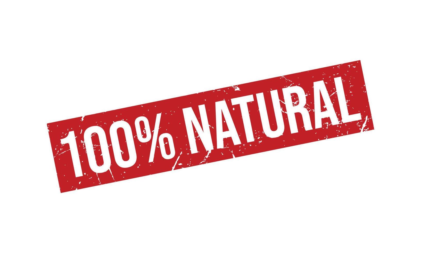 100 Percent Natural Rubber Stamp vector