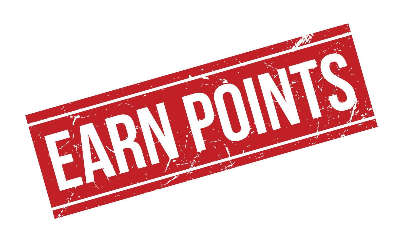 Earn Points Rubber Stamp. Red Best Service Rubber Grunge Stamp Seal Vector Illustration