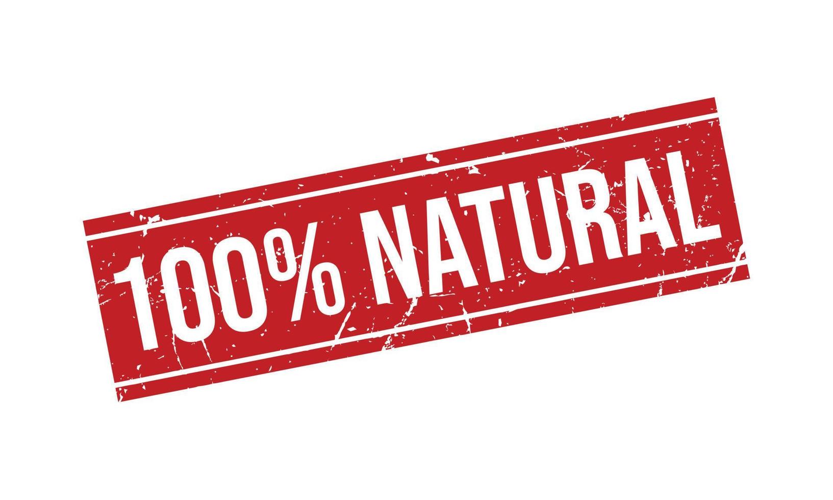 100 Percent Natural Rubber Stamp vector