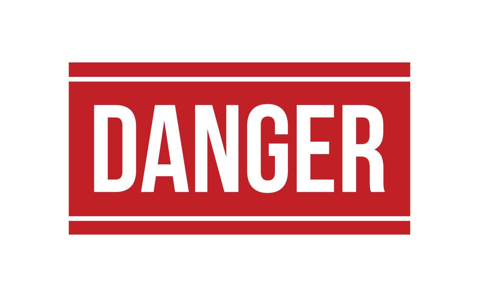 Danger Rubber Stamp. Red Danger Rubber Grunge Stamp Seal Vector Illustration - Vector