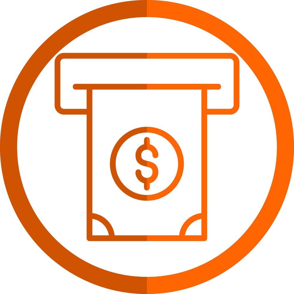 Cash Withdrawal Vector Icon Design