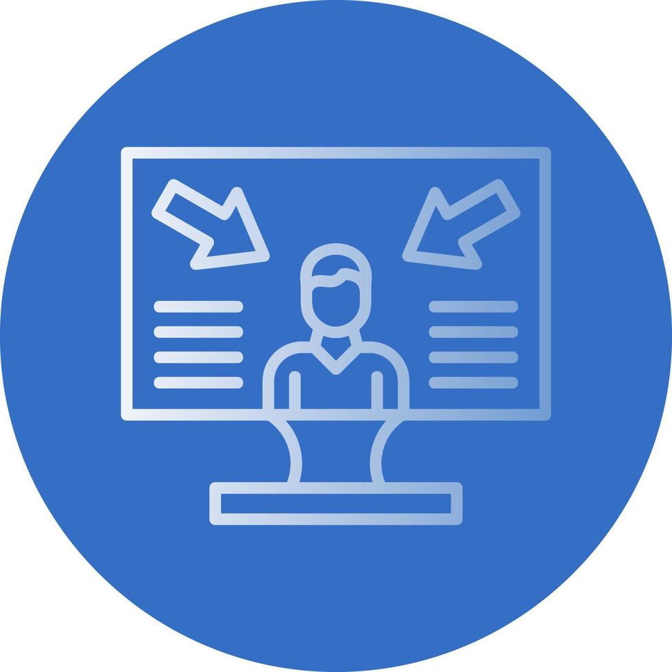 User Centered Design Vector Icon Design