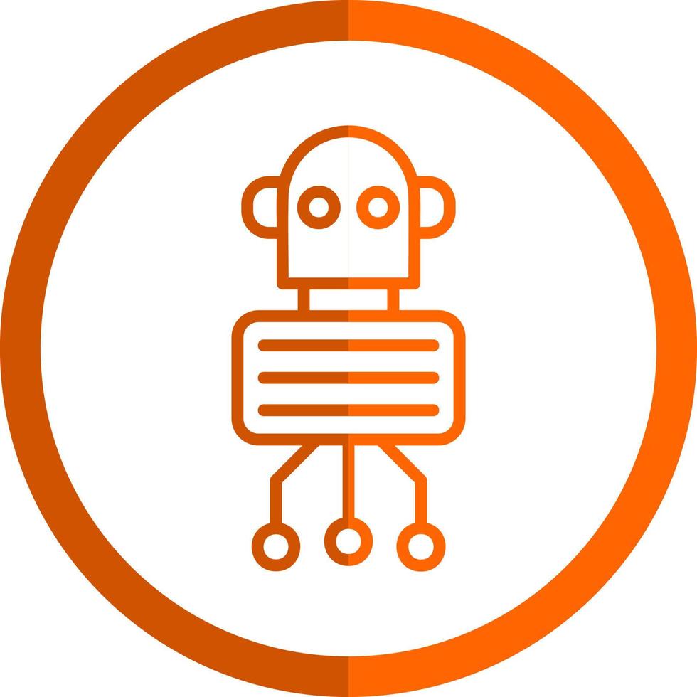 Nano Robot Vector Icon Design
